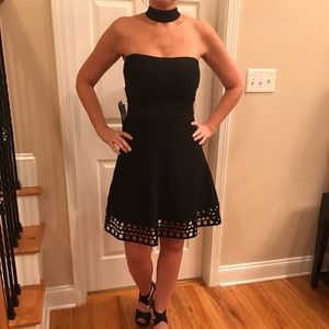Black cocktail dress